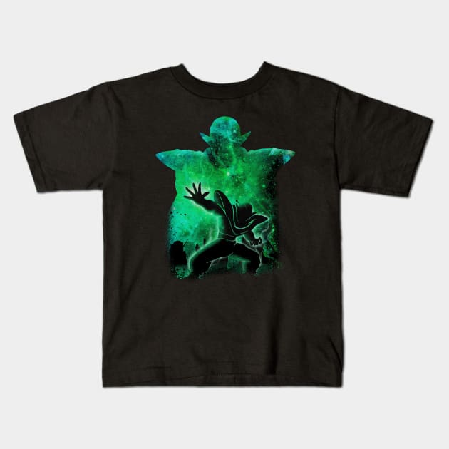 piccolo space art Kids T-Shirt by namanyastudios